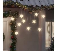 vidaXL Étoile de Moravie 10 LED blanc 10 cm