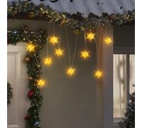 vidaXL Étoile de Moravie 10 LED jaune 10 cm