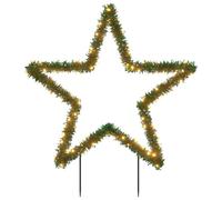 vidaXL Étoile de Noël avec piquet de terre et 115 LED 85 cm