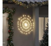 vidaXL Étoile rayonnante de Noël 140 LED 4 pcs blanc chaud 17 cm