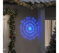 vidaXL Étoile rayonnante de Noël 140 LED 8 pcs bleu 17 cm
