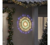 Etoile rayonnante de Noël 140 LED 8 pcs multicolore 17 cm