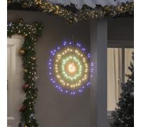 vidaXL Étoile rayonnante de Noël 140 LED 8 pcs multicolore 17 cm