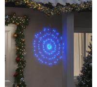 vidaXL Étoile rayonnante de Noël 140 LED bleu 17 cm