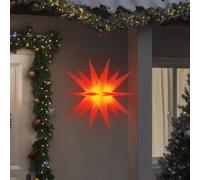Lumières de Noël avec LED Pliables 3 pcs, Décorations Lumineuse de Noël, Ornements de Fête Vacances Intérieur Extérieur, Rouge 100 cm