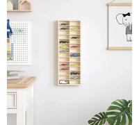 vidaXL Étui d'affichage Marron 21 x 4,5 x 59 cm Bois d'ingénierie