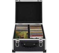 vidaXL Étui de CD pour 40 CD – Aluminium ABS – Noir