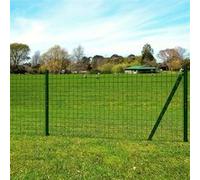 vidaXL Clôture Euro Acier 25 x 1,7 m Vert