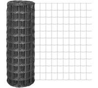 vidaXL Clôture Euro en acier 25 x 1 m Gris