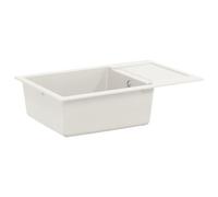 vidaXL Évier Blanc 780 x 500 mm 80% Quartz et 20% Résine