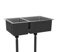 vidaXL Évier de cuisine Acier inoxydable