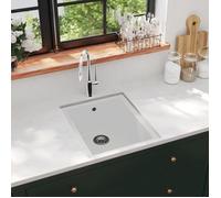 Evier de Cuisine avec Trou de Trop-plein Evier Encastré Extra-profond Evier Carré Décoration de Cuisine Maison 147076