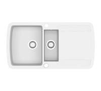 Évier de cuisine Granit Double lavabo Blanc