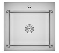 vidaXL Évier de cuisine fait à la main avec crépine Acier inoxydable