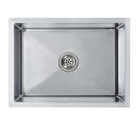 vidaXL Evier de Cuisine Fait à la Main Evier Encastré Evier Rectangulaire Évier à Vasque Intérieur Maison Résistant Robuste 145078