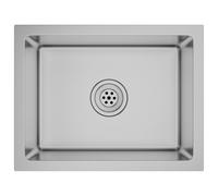 vidaXL Évier de cuisine fait à la main avec crépine Acier inoxydable