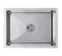 vidaXL Evier de Cuisine Fait à la Main Evier Encastré Evier Rectangulaire Évier à Vasque Intérieur Maison Résistant Robuste Acier Inoxydable