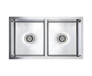 vidaXL Evier de Cuisine Fait à la Main Evier Encastré Evier Rectangulaire Évier à Vasque Intérieur Résistant Maison Robuste Acier Inoxydable