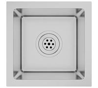 vidaXL Evier de Cuisine Fait à la Main Maison Intérieur Lavabo Argenté Acier Inoxydable