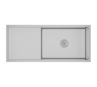 vidaXL Evier de Cuisine Fait à la Main Maison Intérieur Lavabo Installation de Cuisine Argenté Acier Inoxydable