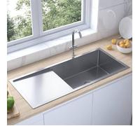 vidaXL Évier de cuisine fait main Acier inoxydable encastré rectangulaire 51526