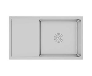 vidaXL Evier de Cuisine Fait à la Main Maison Intérieur Lavabo Installation de Cuisine Argenté Acier Inoxydable