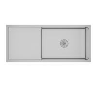 vidaXL Evier de Cuisine Fait à la Main Maison Intérieur Lavabo Installation de Cuisine Argenté Acier Inoxydable 51526