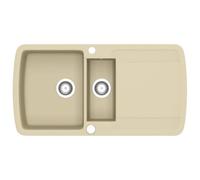 vidaXL Evier de Cuisine Double Lavabo Egouttoir Encastré Réversible avec Trou de Montage pour Robinet 144854