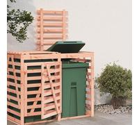 Vidaxl Extension D'abri De Poubelle Sur Roulettes Bois Douglas Massif