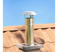 Vidaxl Extension De Conduit Argent 25 X 25 X 65 Cm Acier Inoxydable