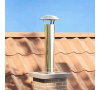 Vidaxl Extension De Conduit Argent 25 X 25 X 82 Cm Acier Inoxydable