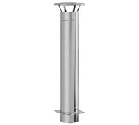 Vidaxl Extension De Conduit Argent 35 X 35 X 132 Cm Acier Inoxydable