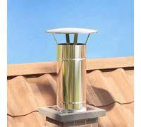 Vidaxl Extension De Conduit Argent 35 X 35 X 65 Cm Acier Inoxydable