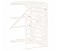 vidaXL Extension pour conteneur à déchets blanc pin massif
