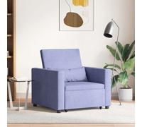 vidaXL Fauteuil 3 en 1 en denim bleu