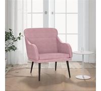 vidaXL Fauteuil 63x76x80 cm fluweel roze351439 G