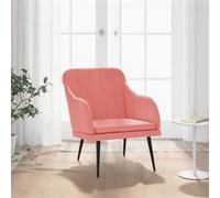 vidaXL Fauteuil 63x76x80 cm fluweel roze351457 Rose G
