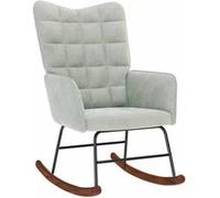 Fauteuil à basculevelours gris clair