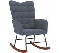 vidaXL Chaise à bascule 4016833 Velours gris foncé