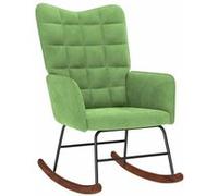 vidaXL Fauteuil à bascule avec tabouret