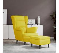 vidaXL Fauteuil à Oreilles avec Tabouret Chaise de Relaxation Siège de Salon Meuble de Salle de Séjour Maison Intérieur 3115938