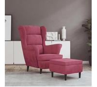 vidaXL Fauteuil à Oreilles avec Tabouret Chaise de Relaxation Siège de Salon Meuble de Salle de Séjour Maison Intérieur 3115936