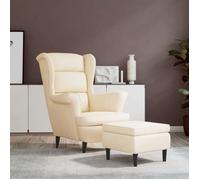 vidaXL Fauteuil à Oreilles avec Tabouret Chaise de Relaxation Siège de Salon Meuble de Salle de Séjour Maison Intérieur 3115940