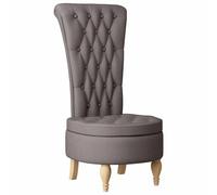 vidaXL Fauteuil à pantoufle Taupe 56,5 x 70 x 110 cm tissu