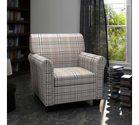 Vidaxl Fauteuil Avec Coussin Crème Tissu