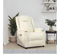 vidaXL Fauteuil Blanc crème Similicuir 289751