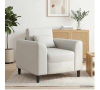 vidaXL Fauteuil Blanc Simili Cuir