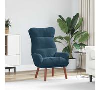 vidaXL fauteuil Bleu 69 x 74 x 93 cm Velours