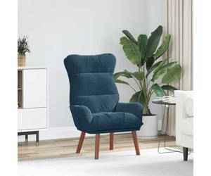 vidaXL fauteuil Bleu 69 x 74 x 93 cm Velours