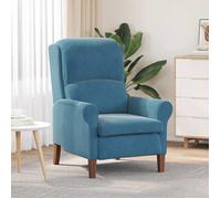vidaXL Fauteuil bleu au style contemporain avec un bon soutien, parfait pour le salon. Résistant aux taches 42009856